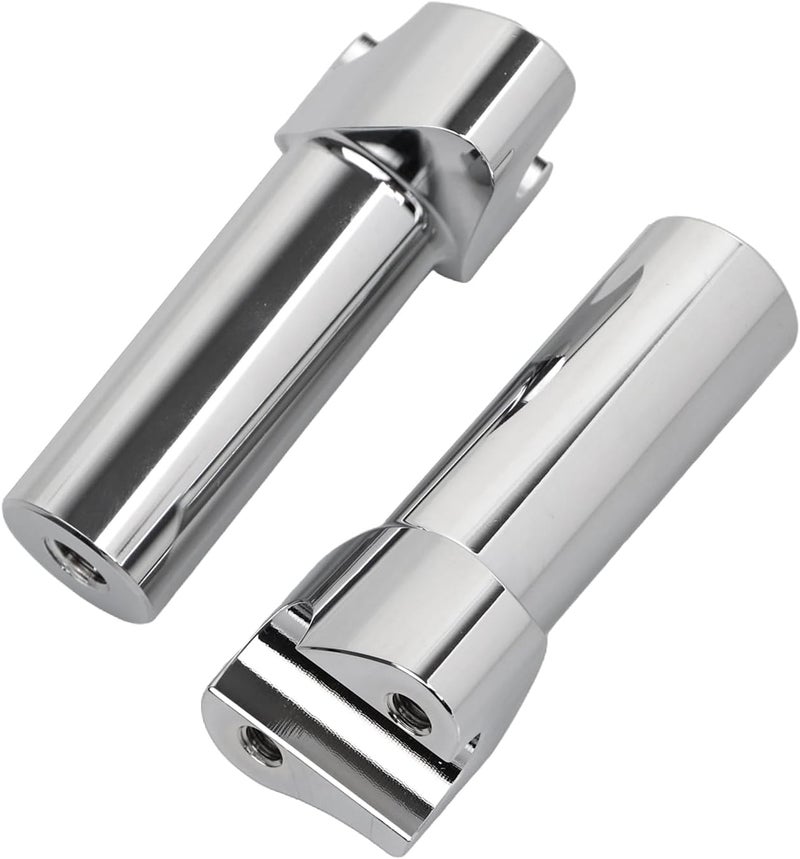 YDLMT Chrome Motorcycle 4 inch Straight Handlebar Riser Fit for Harley 1" Handlebars Dyna Street bob Heritage Softail Sportster XL 883 1200 - Image 2